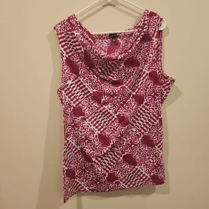 Raffaella pink/white tank shirt XL